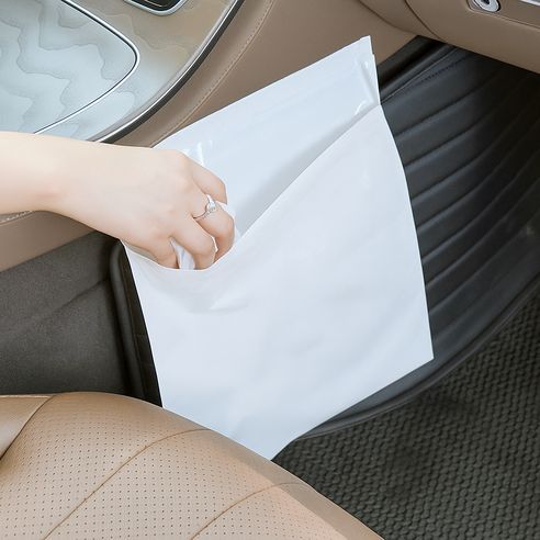 상품 이미지: 큐히트 붙이는 차량용 대용량 쓰레기 봉투 + 전용지퍼백