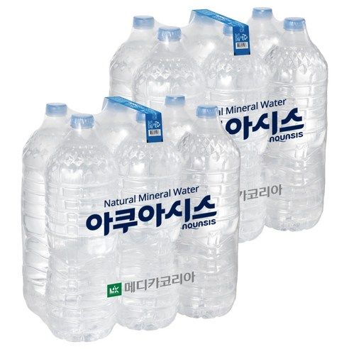 상품 이미지: 아쿠아시스 무라벨 생수, 2L, 12개