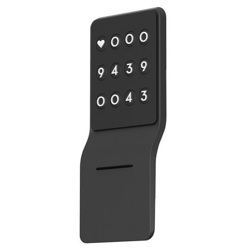 상품 이미지: 훠링 안심번호 자동차 틈새 주차번호판, 블랙, 1개