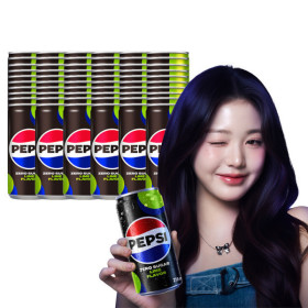 상품 이미지: 펩시제로 라임 210ml 60캔 (30캔 2박스) 펩시/펩제라/제로탄산/콜라
