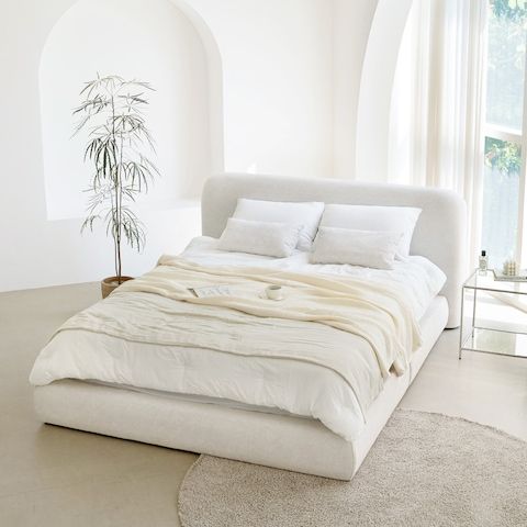 상품 이미지: [20%쿠폰] 드레스덴 정품 조야패브릭 호텔식 침대프레임 SS/Q/K/LK/CK(패널추가)