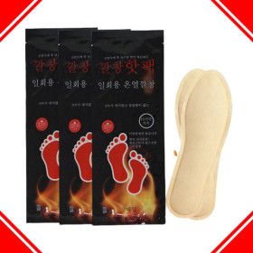 상품 이미지: (10% 쿠폰) 발열깔창 발핫팩 발바닥 신발 깔창핫팩 발난로 30세트-60장