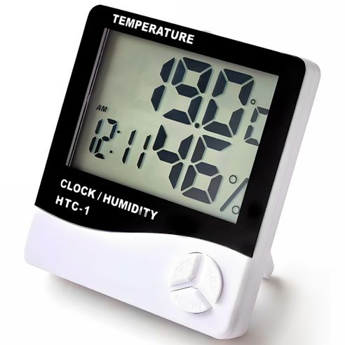 상품 이미지: 랩앤툴스 코리아원 디지털 온습도계 탁상형 HTC-1, 혼합색상, 1개