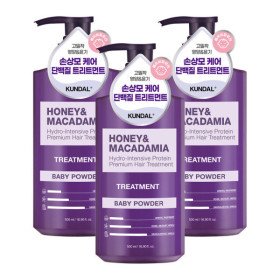 상품 이미지: 쿤달 단백질 트리트먼트 베이비파우더 3개 500ml