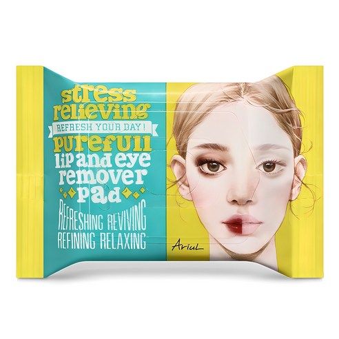 상품 이미지: 아리얼 릴리빙 퓨어풀 립앤아이 리무버 패드 30p, 55g, 1개