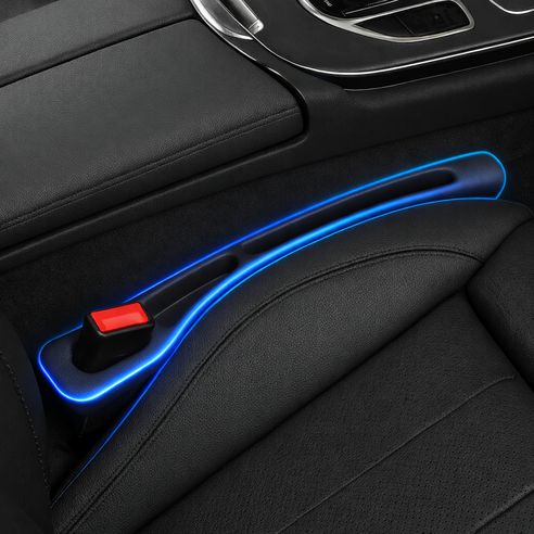 상품 이미지: 헤인느 전차종 호환 차량 틈새 쿠션 자동차 사이드 포켓, 2개, 블랙