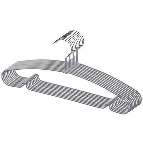 상품 이미지: 코멧 코팅 논슬립 옷걸이, 그레이, 10개