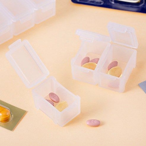 상품 이미지: 코멧 분리되는 휴대용 7칸 약통, 2개