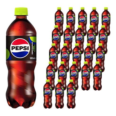 상품 이미지: 펩시 제로 슈거 라임향, 500ml, 24개