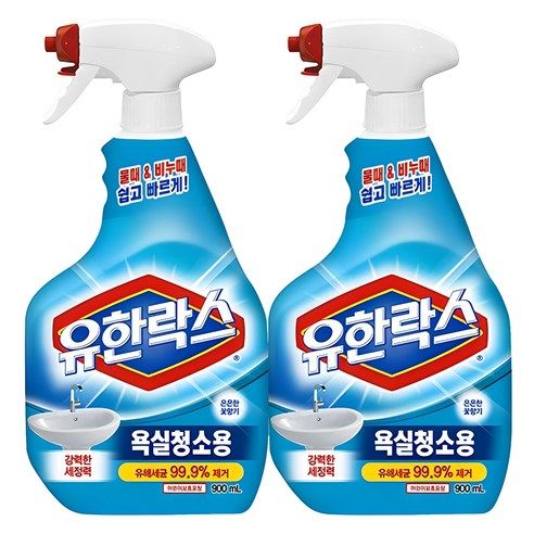 상품 이미지: 유한락스 욕실청소용 세정제, 900ml, 2개
