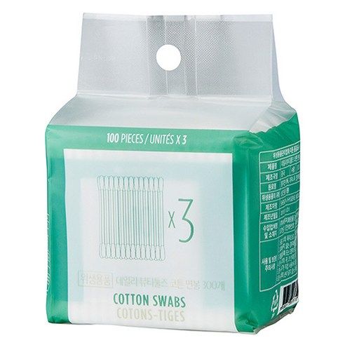 상품 이미지: 더페이스샵 데일리 코튼 면봉, 300개입, 1개