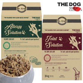 상품 이미지: 더독 닥터크래프트 3kg 조인트 관절 알러지 솔루션 성분 좋은 강아지 소프트사료 최고급 원료로 만든 사료