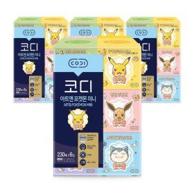 상품 이미지: SSG코디S아트앤 포켓몬 미니 미용티슈 230매6입 4팩