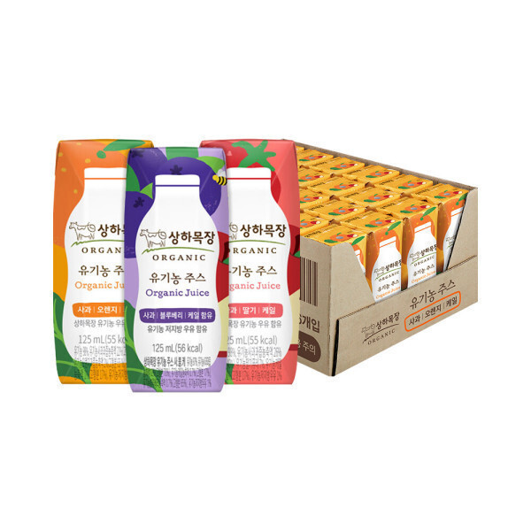 상품 이미지: 상하 유기농 케일주스 3종 125ml 24팩