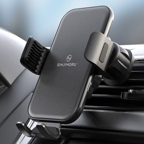 상품 이미지: 신지모루 차량용 고속 무선충전 강력고정 오그랩엑스 핸드폰 거치대 15W 송풍구형