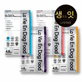 상품 이미지: 라비앙독 4.8kg 가수분해 유기농 70% 이상 연어/연어소고기/새우/오리 총 4가지