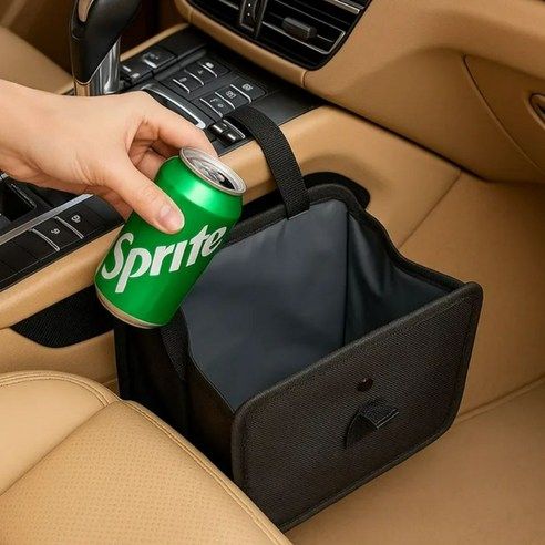 상품 이미지: 큐히트 걸어쓰는 차량용 쓰레기통