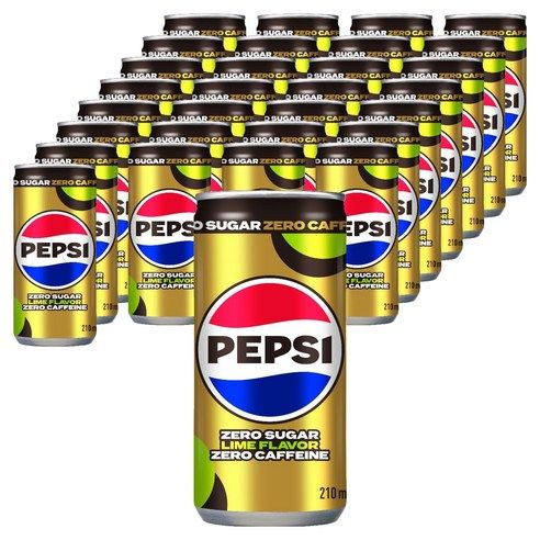 상품 이미지: 펩시 제로슈거 라임향 제로카페인 탄산음료, 210ml, 30개