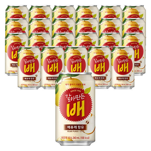 상품 이미지: 갈아만든 배, 340ml, 24개