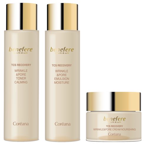 상품 이미지: [주름 모공 탄력 개선] 코리아나 베네페레 링클 앤 포어 스킨+로션+크림 세트
