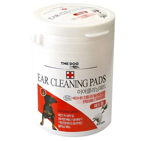 상품 이미지: 더독 이어클리닝 패드 40p, 175g, 1개