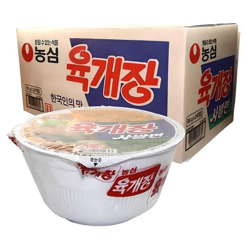 상품 이미지: 농심 육개장 사발면 86g, 24개