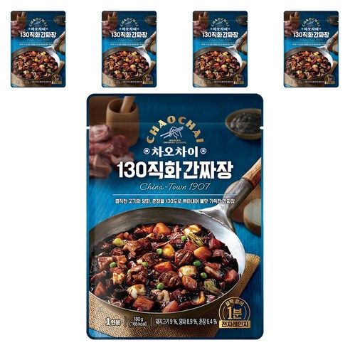 상품 이미지: 차오차이 130 직화 간짜장, 180g, 5개
