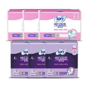 상품 이미지: 쏘피 바디피트 볼록맞춤 대형 16Px3+오버나이트 12Px3