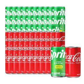 상품 이미지: 코카콜라+스프라이트 190ml 60캔 (각 30캔)