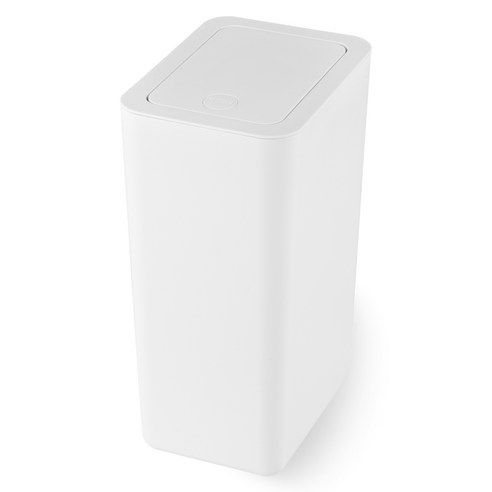 상품 이미지: 코멧 홈 터치 휴지통 10L, 화이트, 1개