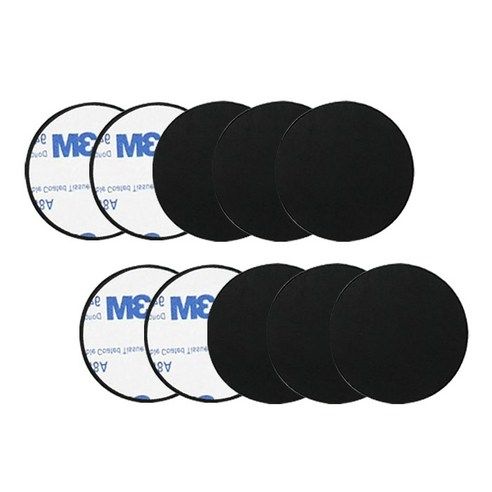 상품 이미지: 어반카 휴대폰 마그네틱 자석 스틸패치 원형 40 x 40 mm 10p, 1개, Black