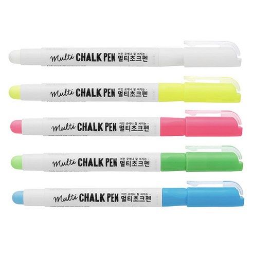 상품 이미지: 문교 멀티초크펜 5색 세트, 혼합색상, 5개