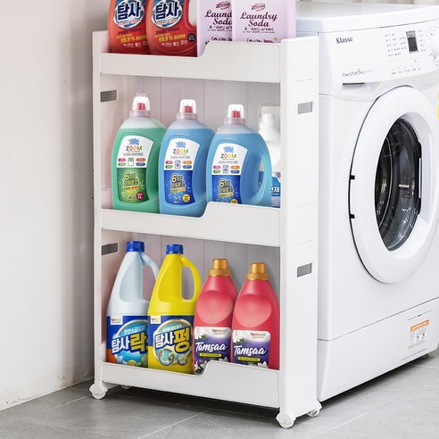 상품 이미지: 코멧 이동식 틈새 선반, 화이트, 1개