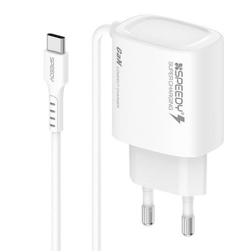 상품 이미지: 스피디 PD 25W PPS 초고속 C타입 케이블 일체형 충전기