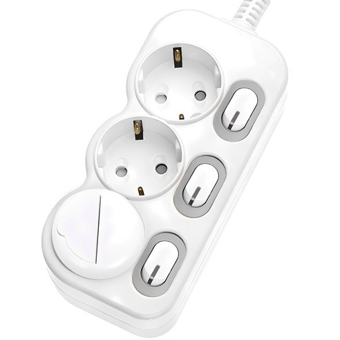 상품 이미지: 에코파워탭 LED 스위치 개별 절전형 멀티탭 3구 EPM 203N