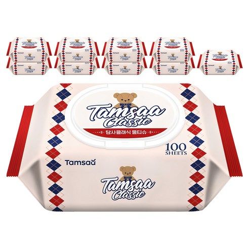 상품 이미지: 탐사 클래식 물티슈 캡형, 100매, 10개