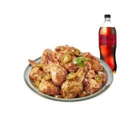 상품 이미지: (푸라닭) 고추마요 치킨+코카-콜라제로 1.25L