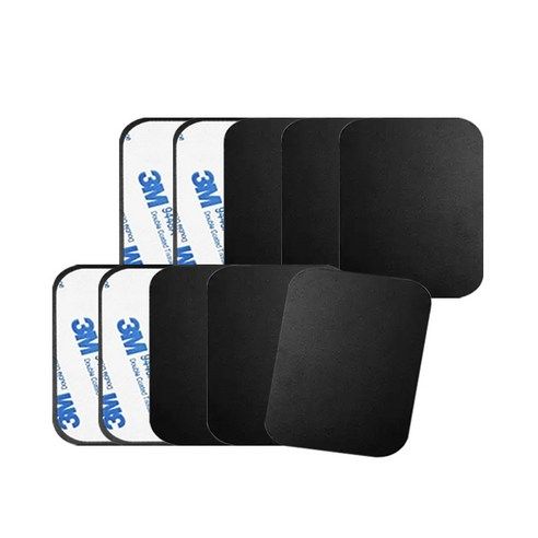 상품 이미지: 어반카 휴대폰 마그네틱 자석 스틸패치 사각 45 x 35 mm, 10개, 블랙