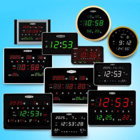 상품 이미지: 디지털벽시계 SB-201 무소음 벽걸이 탁상 알람 LED 밝기조절 온도 년 월 일 음력 오전 오후 벤허시계콜렉션