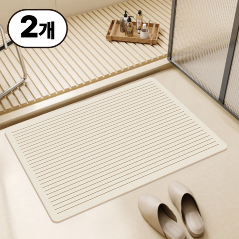 상품 이미지: 1+1 일상up 물기순삭 발매트 규조토 욕실매트 폭신폭신 세탁가능 논슬립