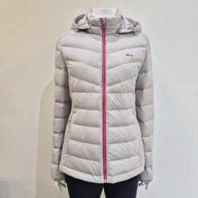 상품 이미지: 골프 여성 FW 경량 구스 다운 베이직핏 후드 탈부착 구스 다운 점퍼라이트그레이) 7LDJP905_IC