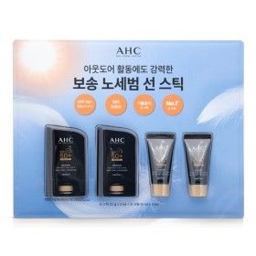 상품 이미지: 에이에이치씨 마스터즈 에어리치 선스틱 SPF50+ 22g 2개 + 선크림 10g 2개