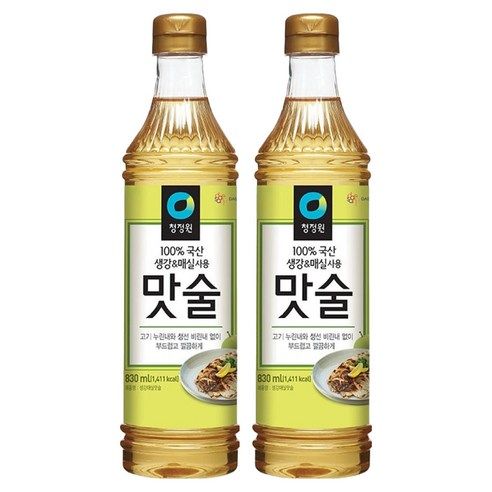 상품 이미지: 청정원 맛술, 830ml, 2개