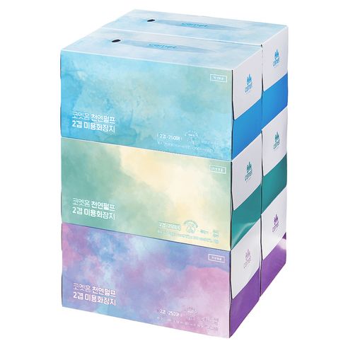 상품 이미지: 코멧 미용티슈, 250매, 6개