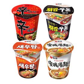 상품 이미지: 신라면컵 6입+안성탕면컵6입+튀김우동6입+새우탕6개 (총24입)