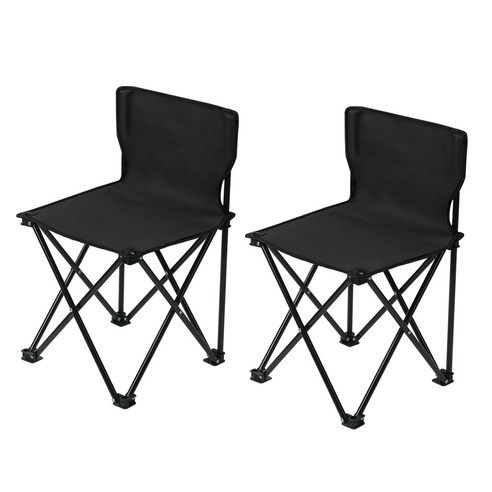 상품 이미지: 코멧 아웃도어 휴대용 캠핑 낚시 의자 대형, 블랙, 2개