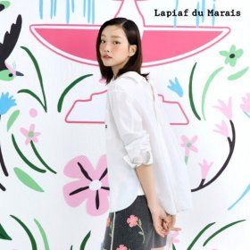 상품 이미지: 라삐아프 샬롯에디션 레이스업 셔츠 1종런칭 가격 79900원