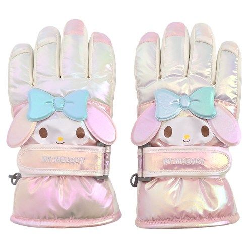 상품 이미지: 마이멜로디 산리오 아동용 샤인 빅페이스 입체 방한 장갑 OGHKG50270