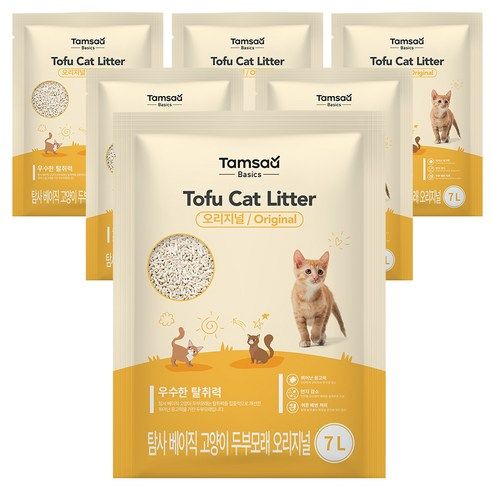 상품 이미지: 탐사 베이직 프리미엄 고양이 두부모래 7L (약 2.8 kg)