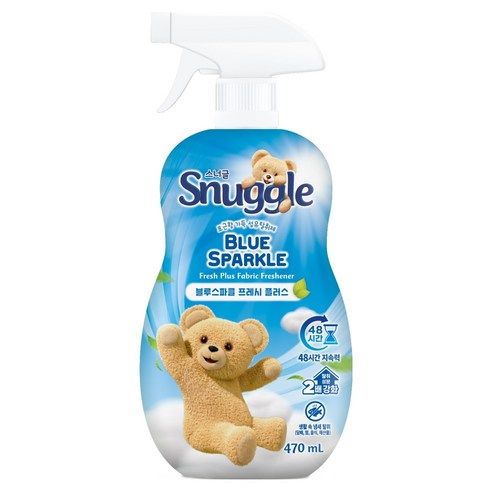 상품 이미지: 스너글 블루 스파클 프레시 플러스 섬유탈취제 본품, 470ml, 1개